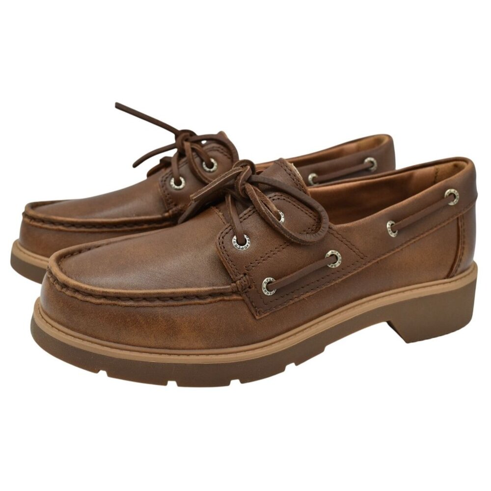 Sperry Brown Leather Boat Shoes